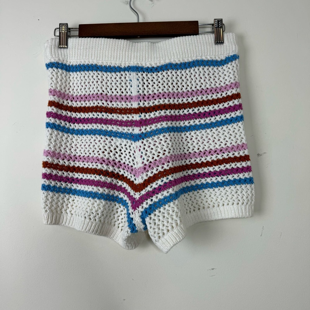 L*Space On The Horizon Striped Shorts Swim Cover-Up NWT Size Large - Picture 6 of 7